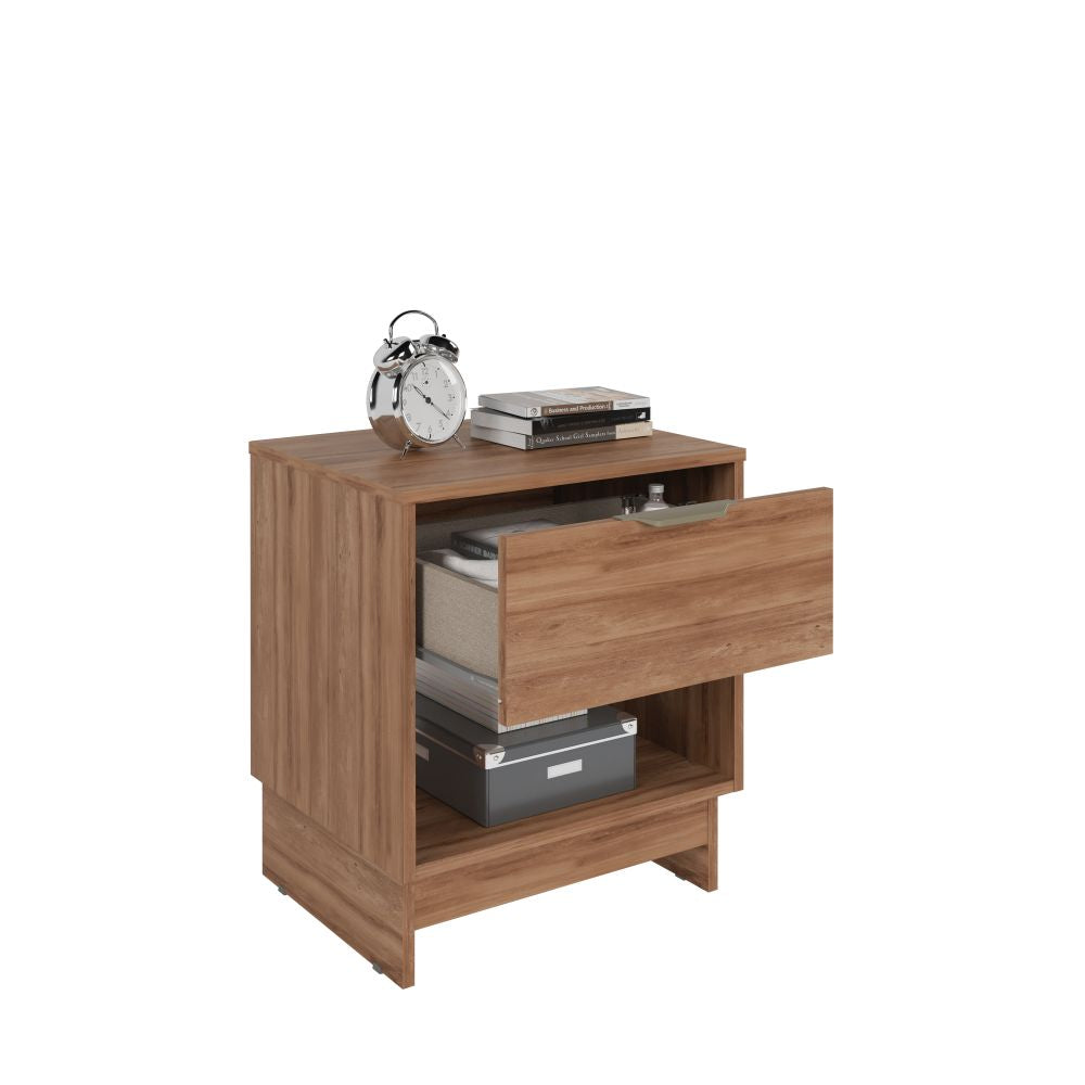 Velador Fit 1 Cajón Canela