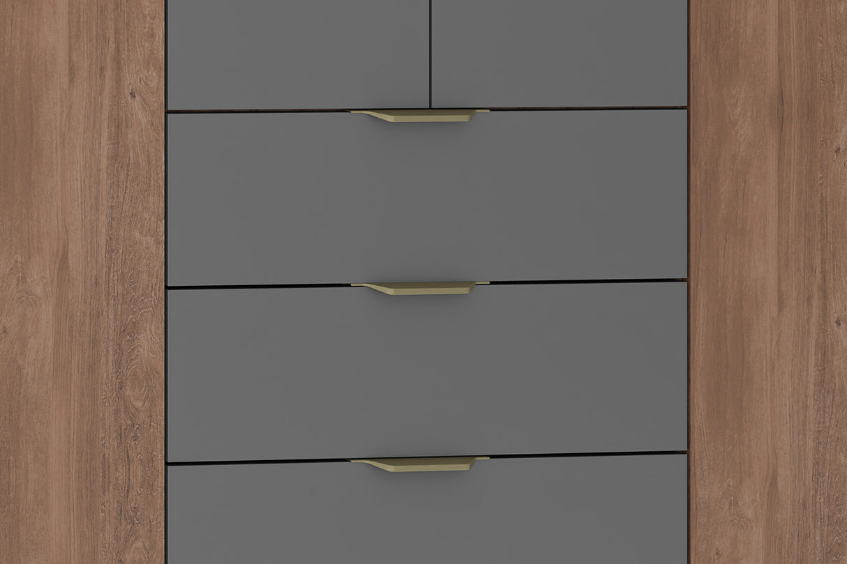 Clóset Troy 6P + 3C Canela-Titanio