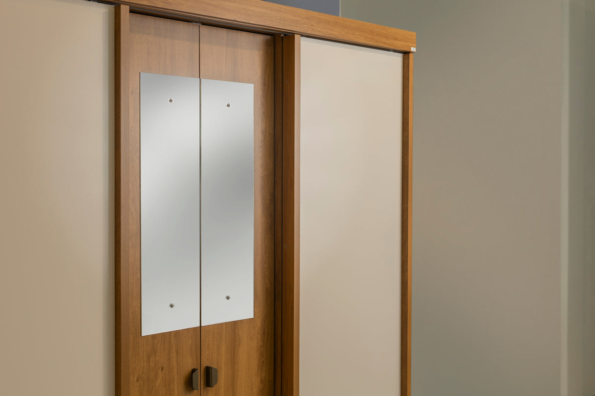 Clóset Fit 4 Puertas + 3 Cajones Canela-Vainilla