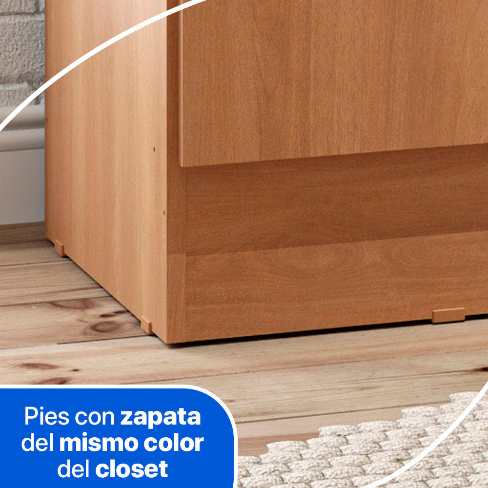 Clóset Ámbar 4 Puertas Canela