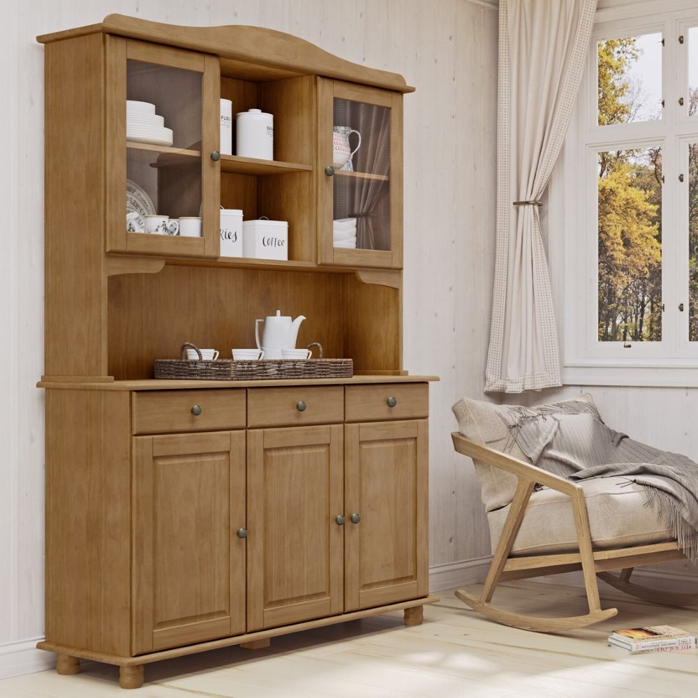 Vitrina Santa Fé 5 Puertas + 3 Cajones