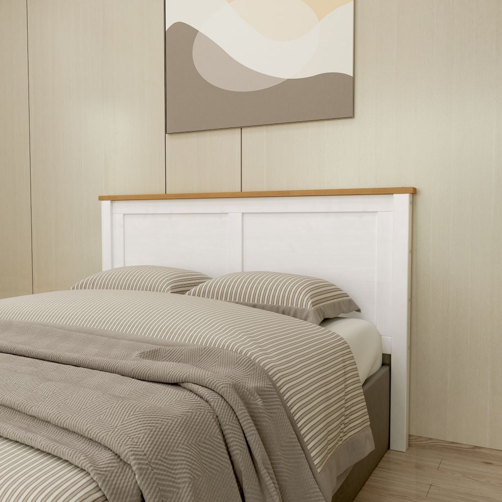 Respaldo Posadas 2 Plazas Blanco-Roble