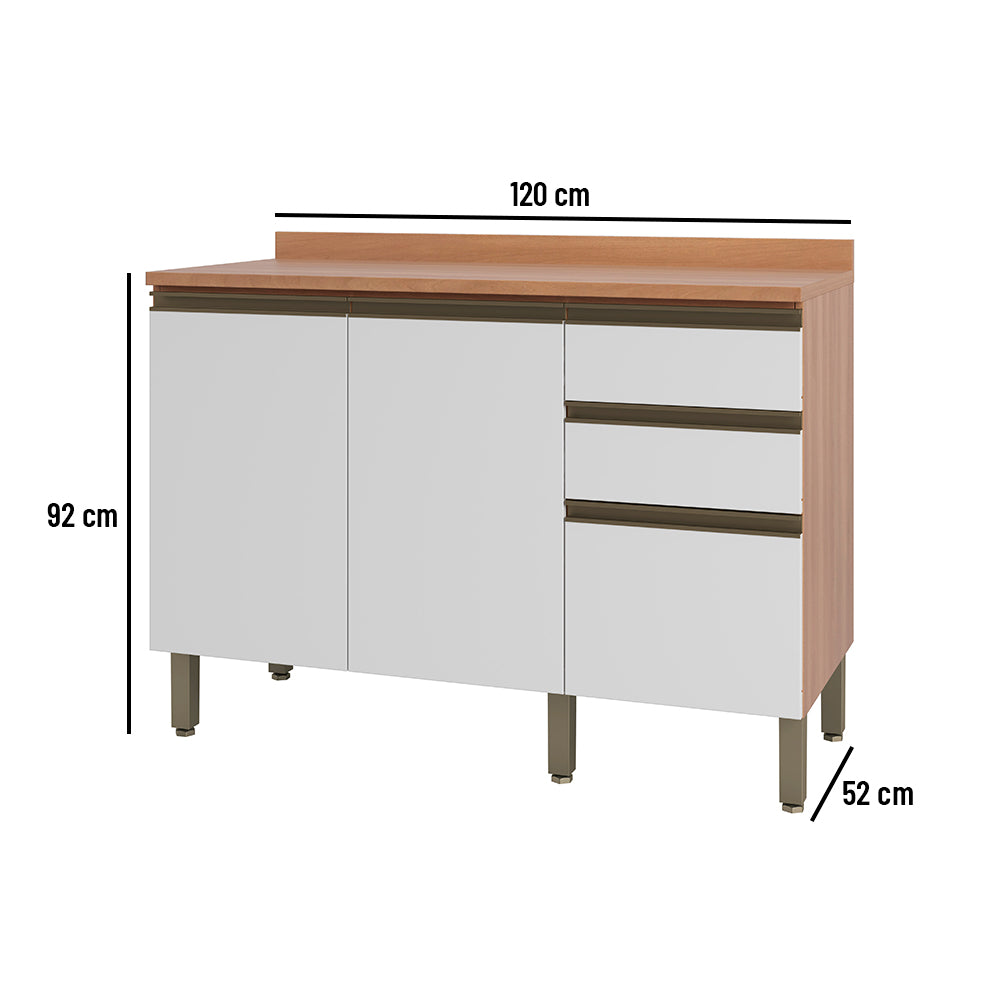 Base de Cocina Macadamia con Cubierta