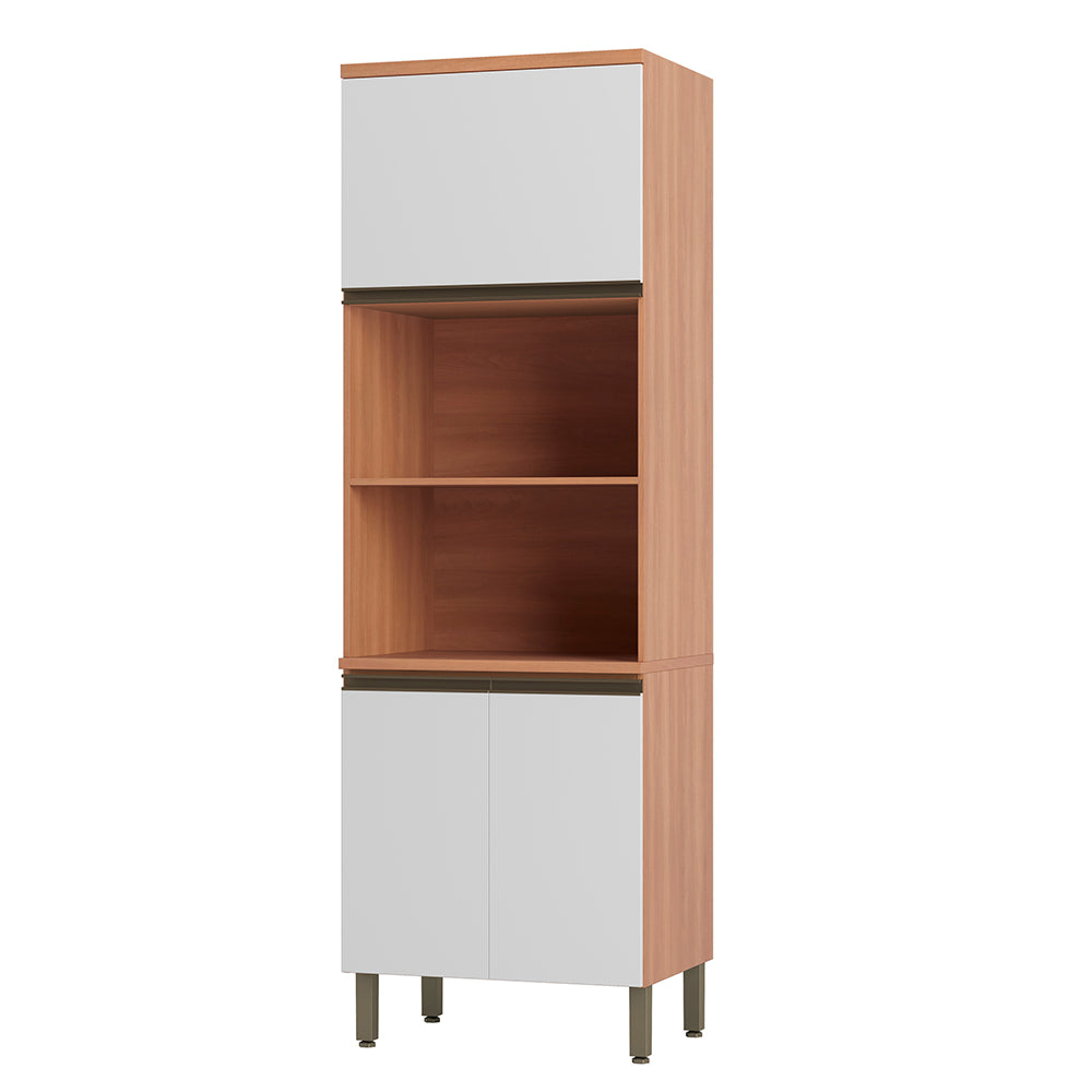 Mueble de Cocina Macadamia 4 Módulos Blanco-Canela