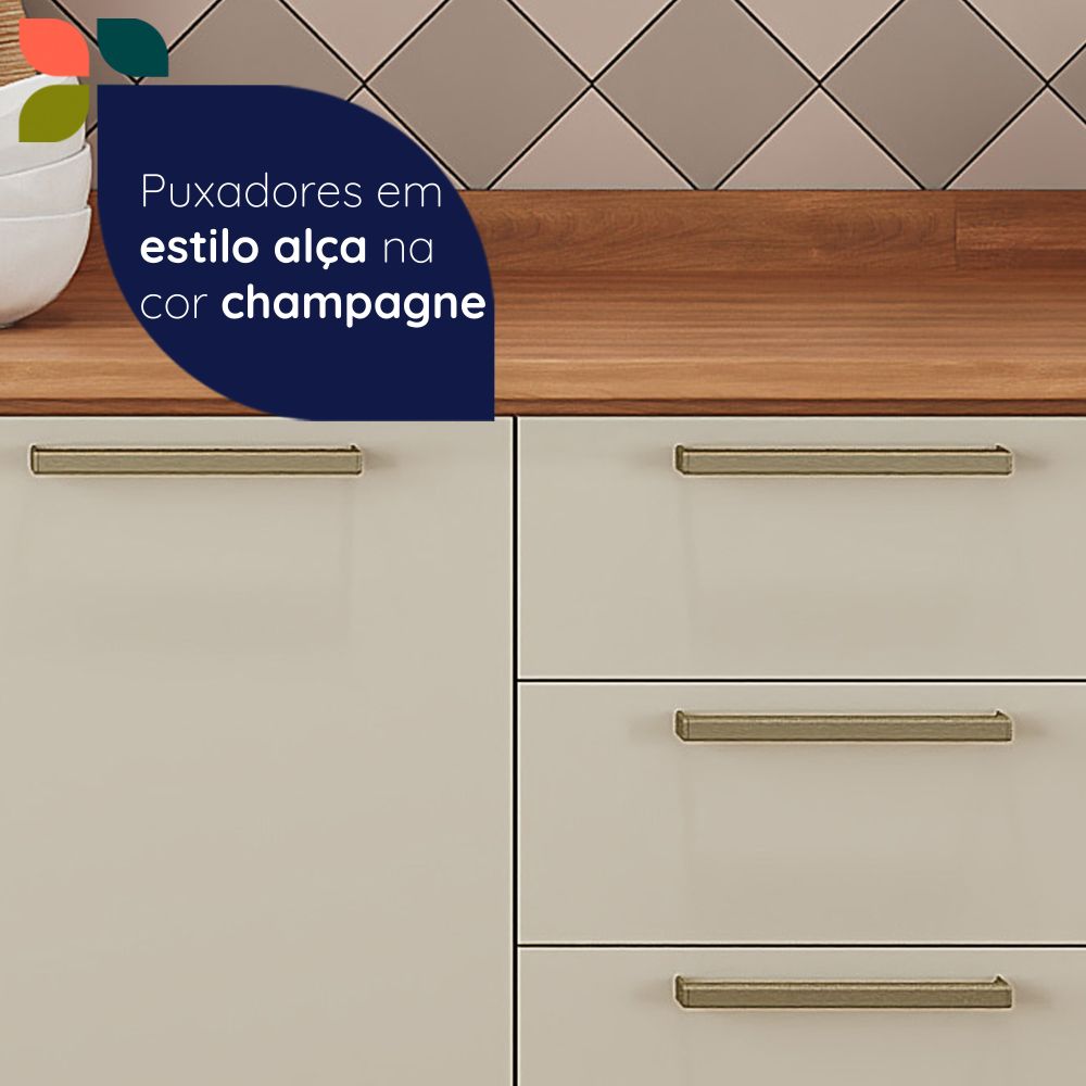 Mueble de Cocina Castaña 4 Módulos Arena - Canela