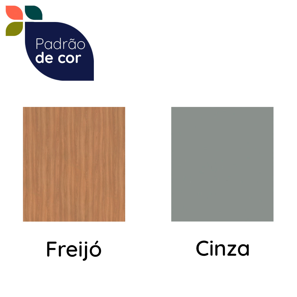 Estante de cocina Castaña 8 Puertas + 3 Cajones