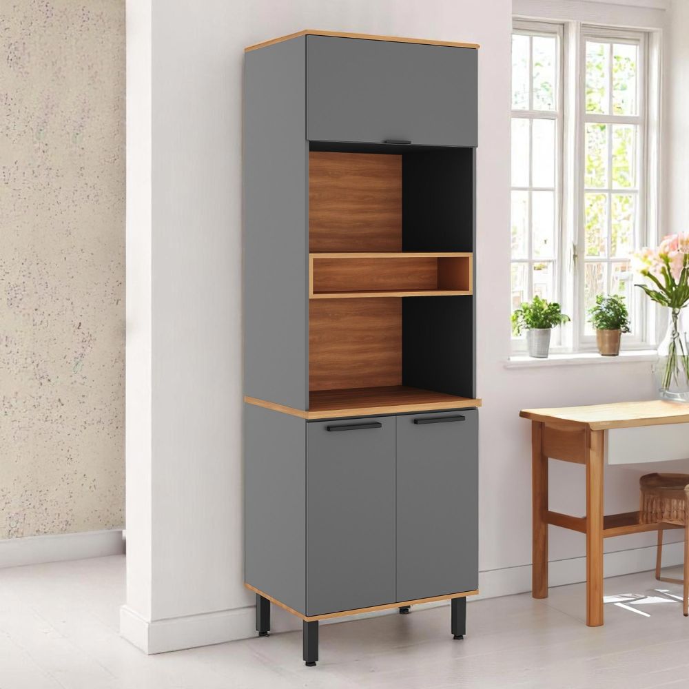 Despensero de Cocina 3 Puertas Castaña