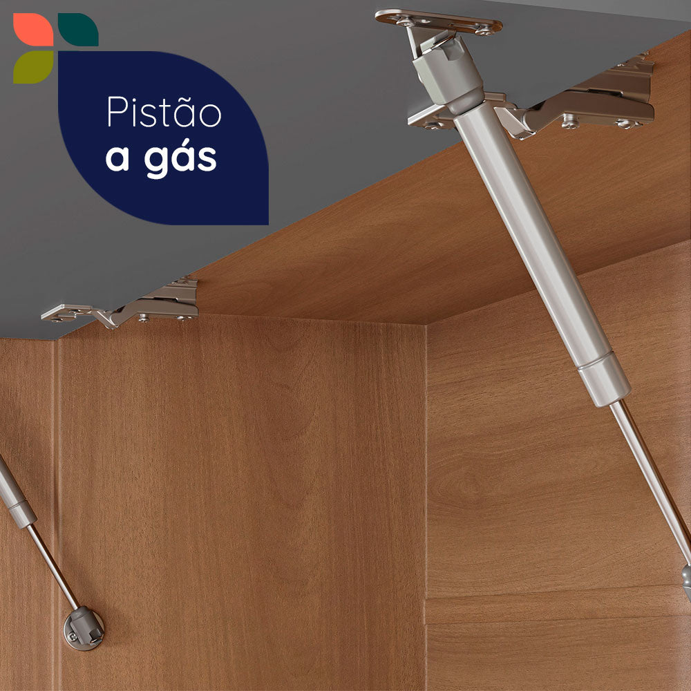 Mueble de Cocina Castaña 4 Módulos Ceniza - Canela