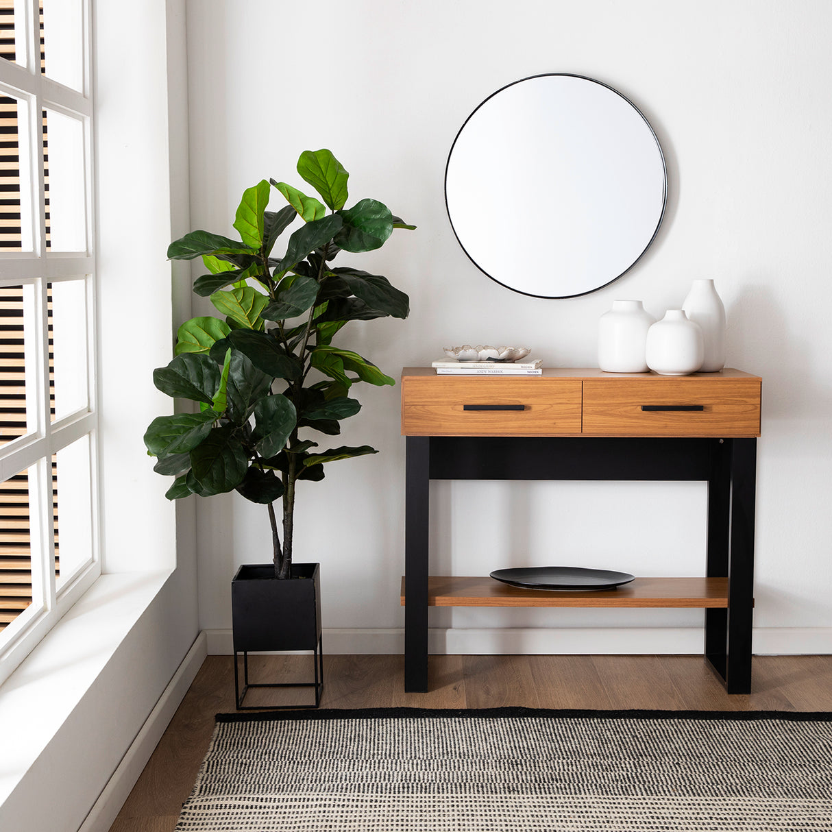 Arrimo Colorado 2 Cajones Canela-Negro