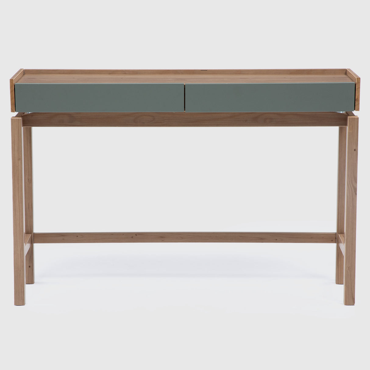 Arrimo Barcelona 2 Cajones Verde - Roble