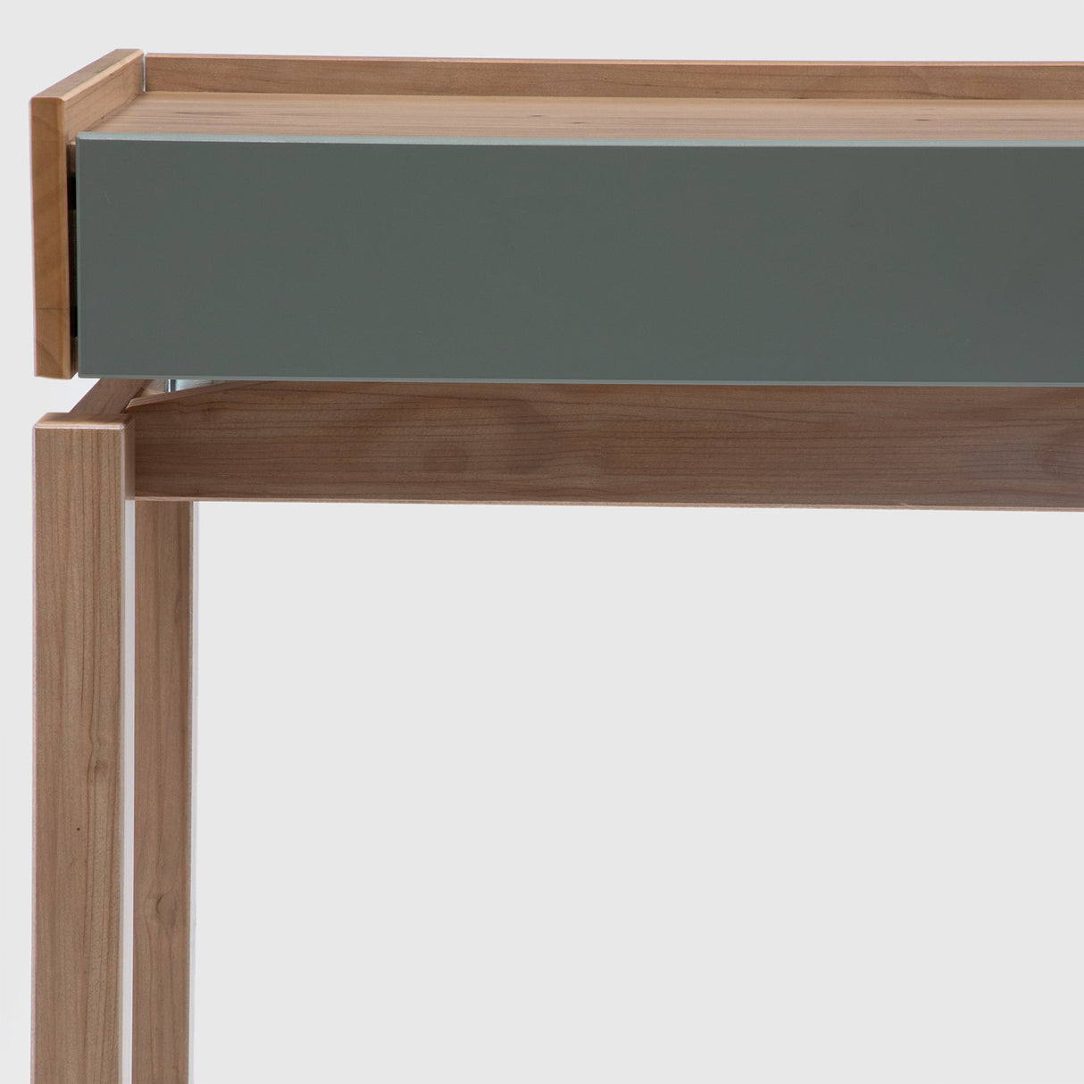 Arrimo Barcelona 2 Cajones Verde - Roble