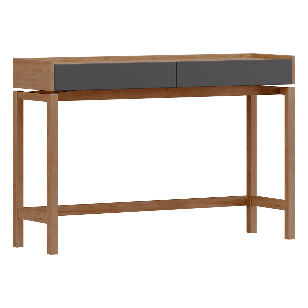 Arrimo Barcelona 2 Cajones Grafito - Roble