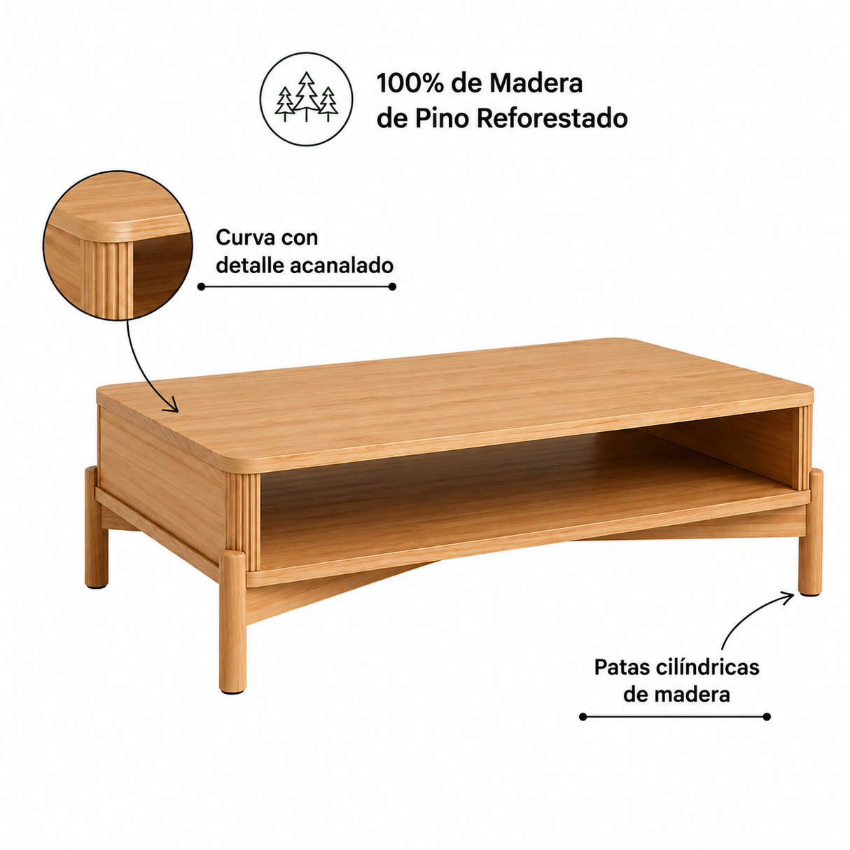 Mesa de Centro Nest Tauarí