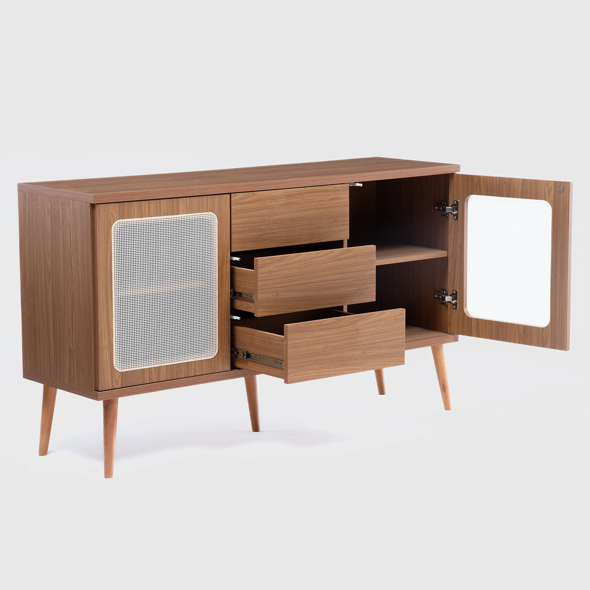 Buffet Alturas 2 Puertas + 3 Cajones Canela