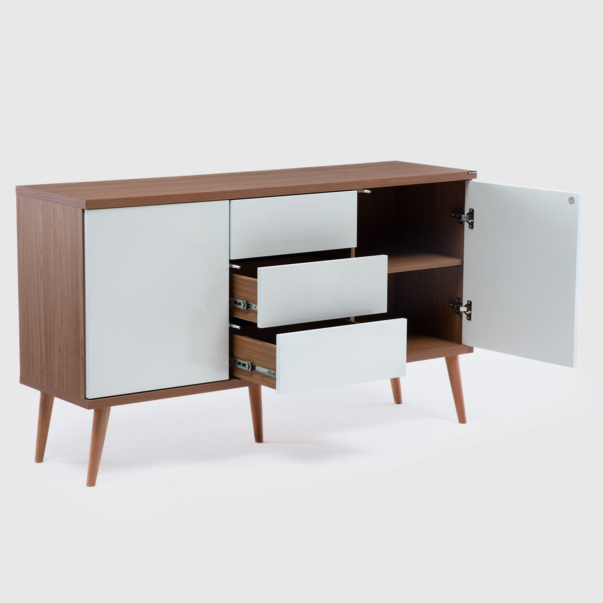 Buffet Copihue 2 Puertas + 3 Cajones Canela-Blanco