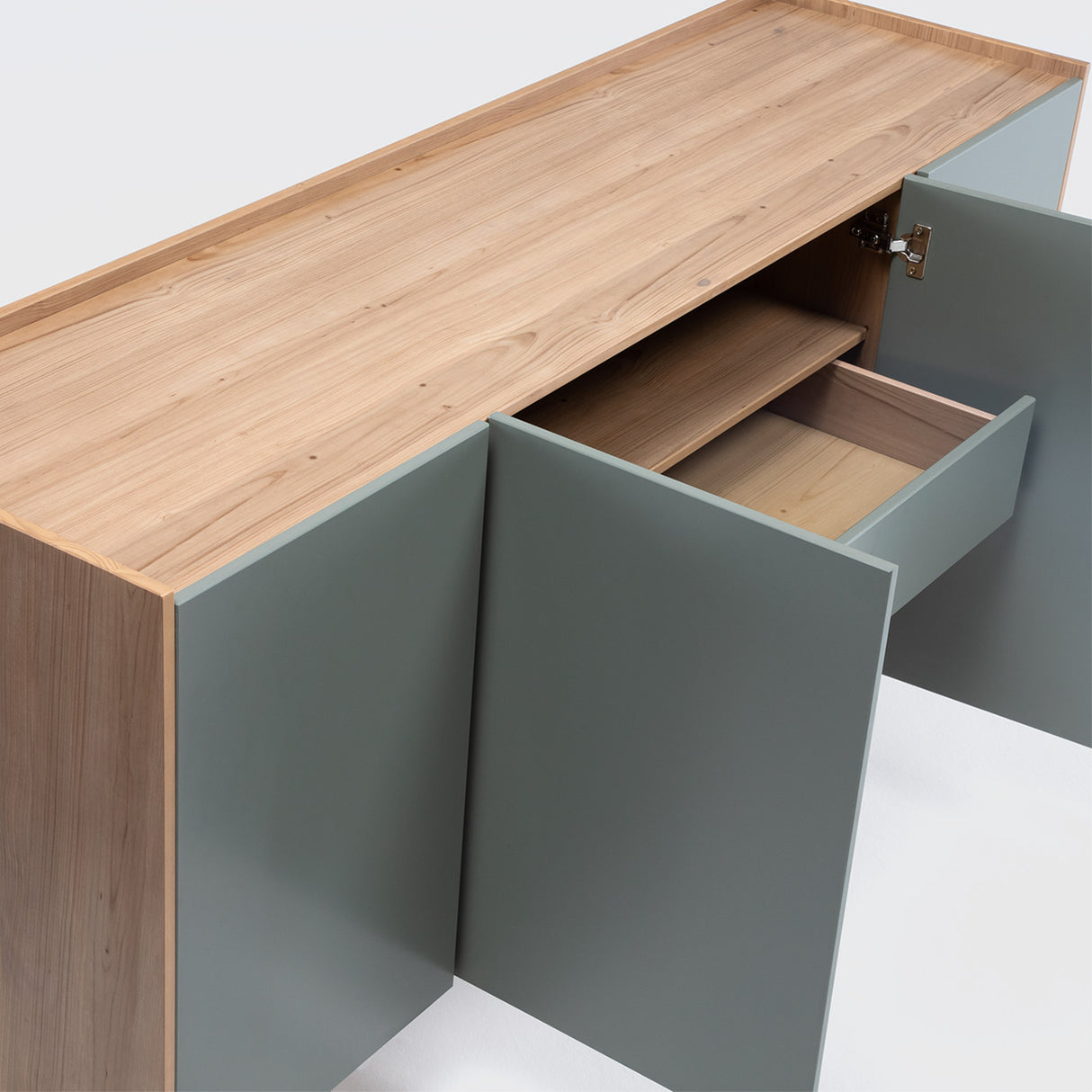 Buffet Barcelona 4P + 1C Verde - Roble