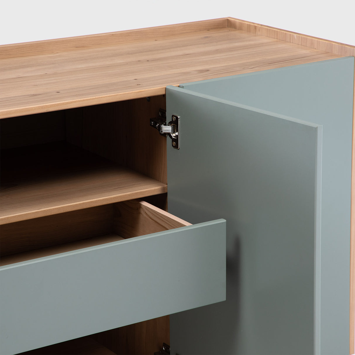 Buffet Barcelona 4P + 1C Verde - Roble