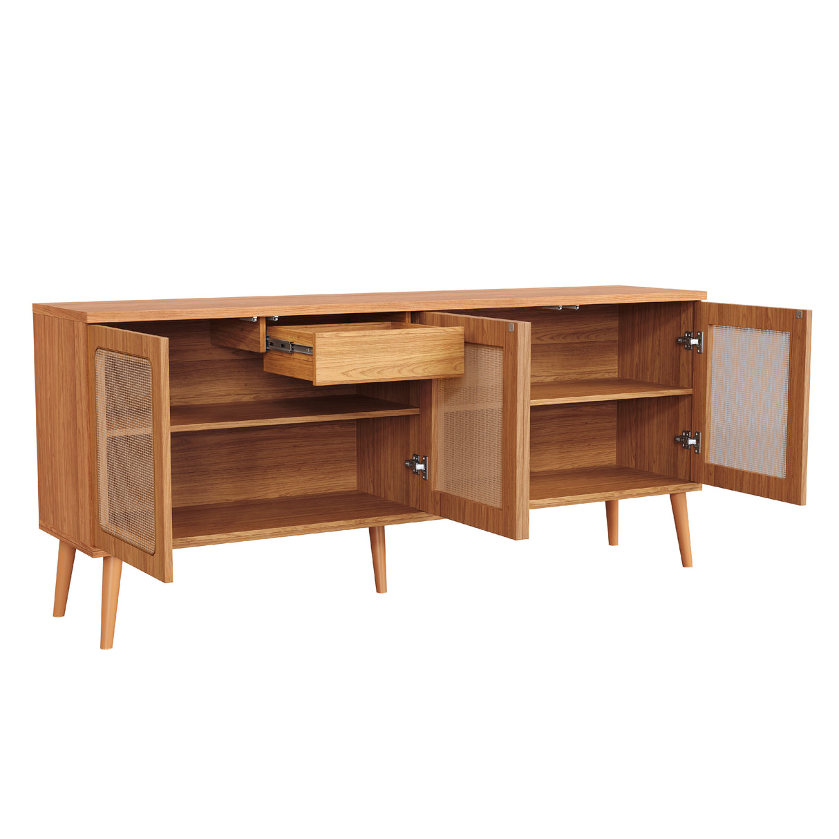 Buffet Alturas 4 Puertas + 1 Cajón Canela