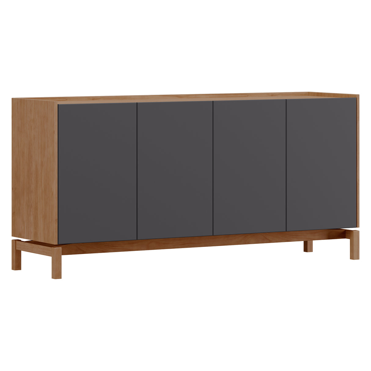 Buffet Barcelona 4P + 1C Grafito - Roble