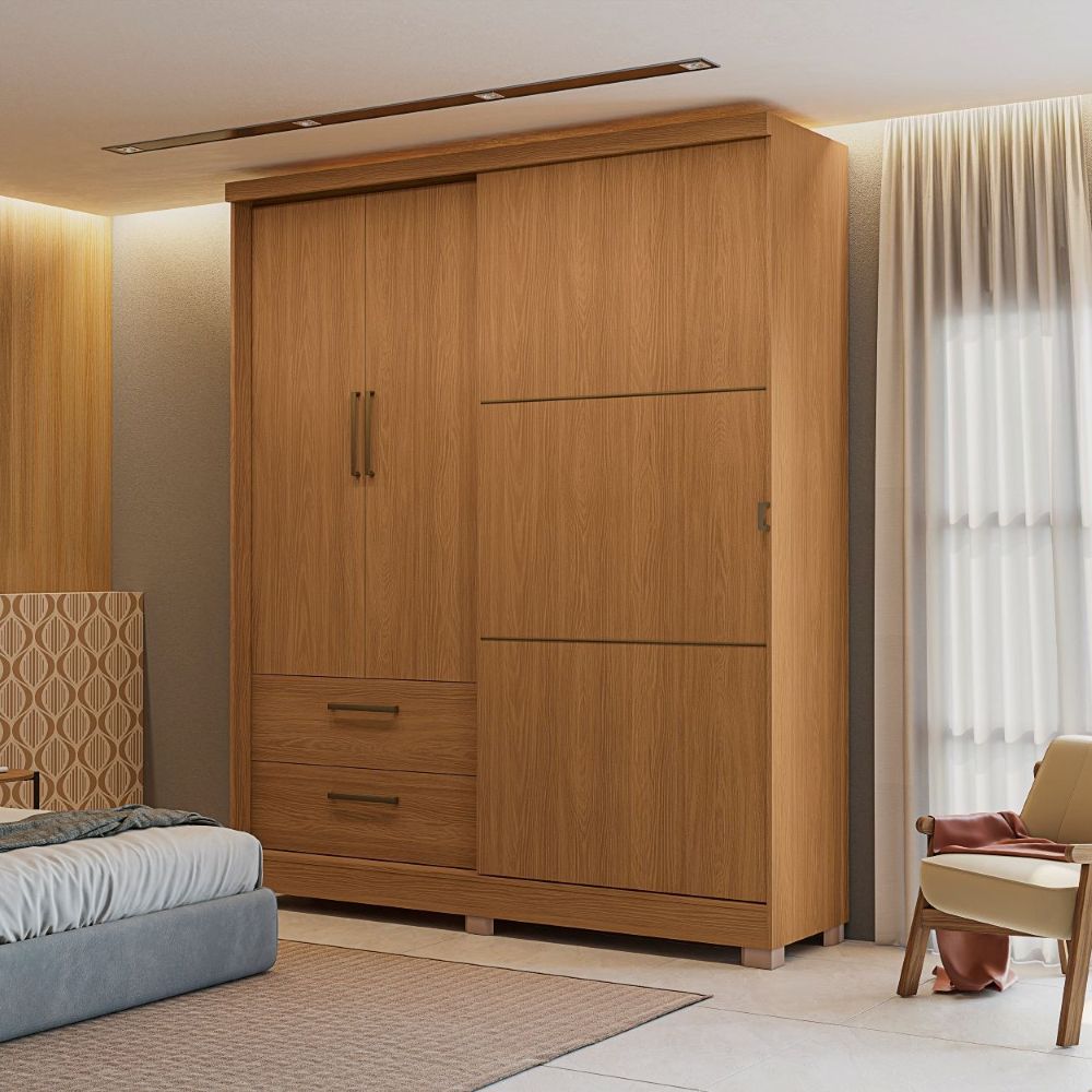 Clóset Oliveira 3P + 2C Canela