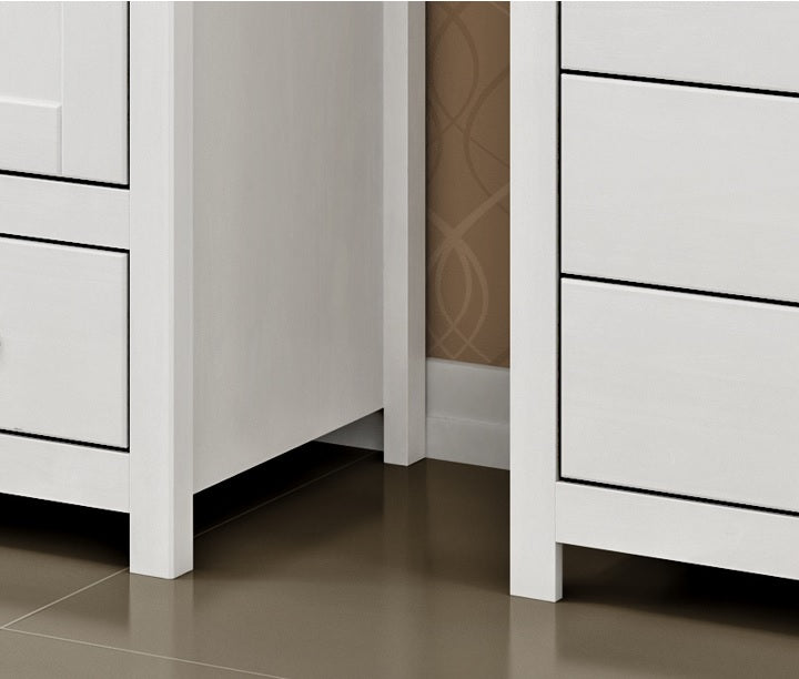 Cómoda Posadas 8 Cajones Blanco-Roble