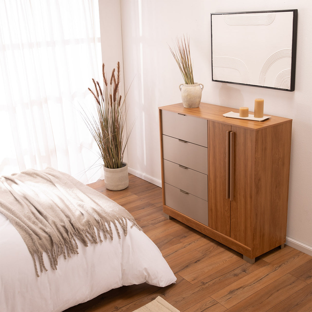 Cómoda Everest 2P + 4C Canela-Titanio