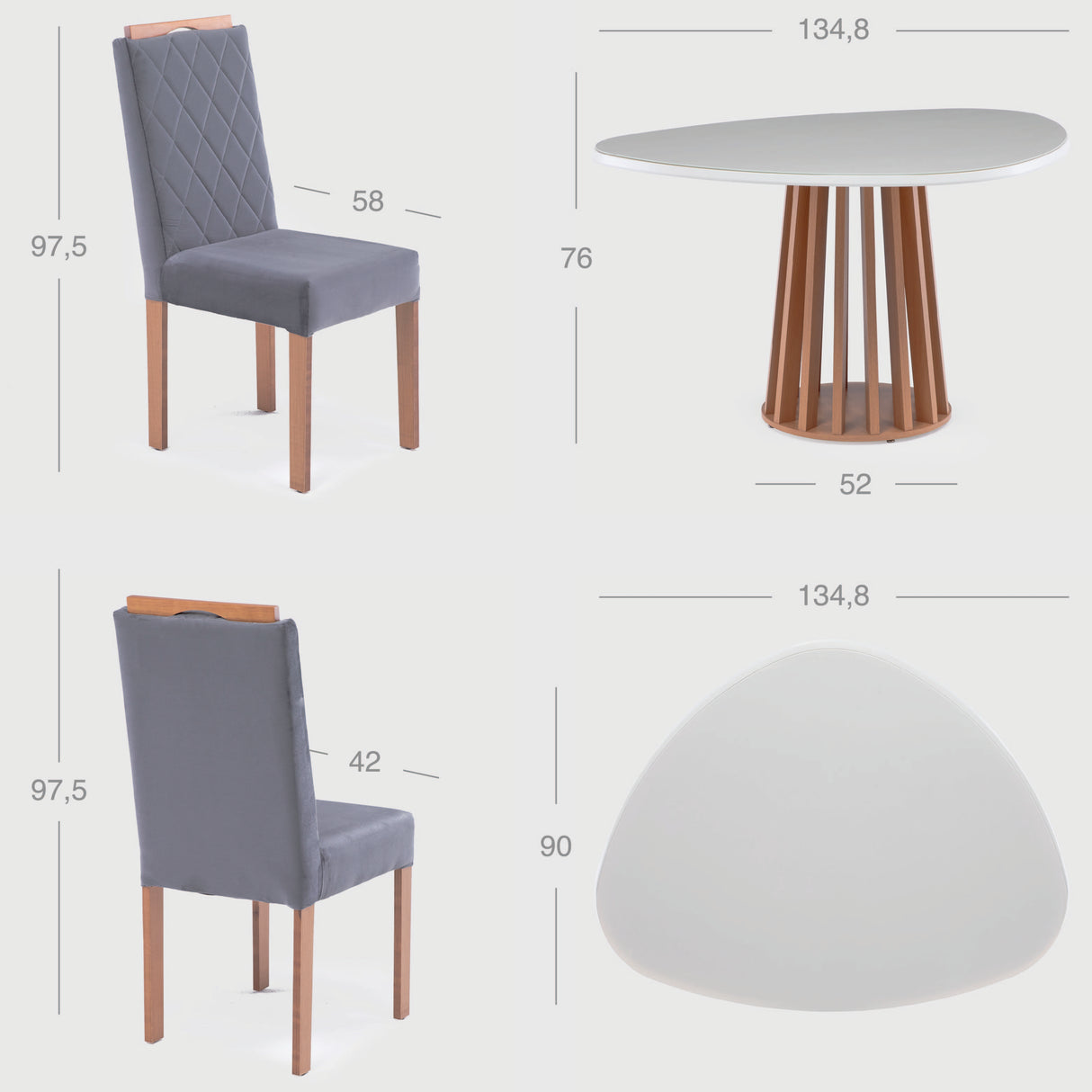 Comedor Toledo 4 Personas