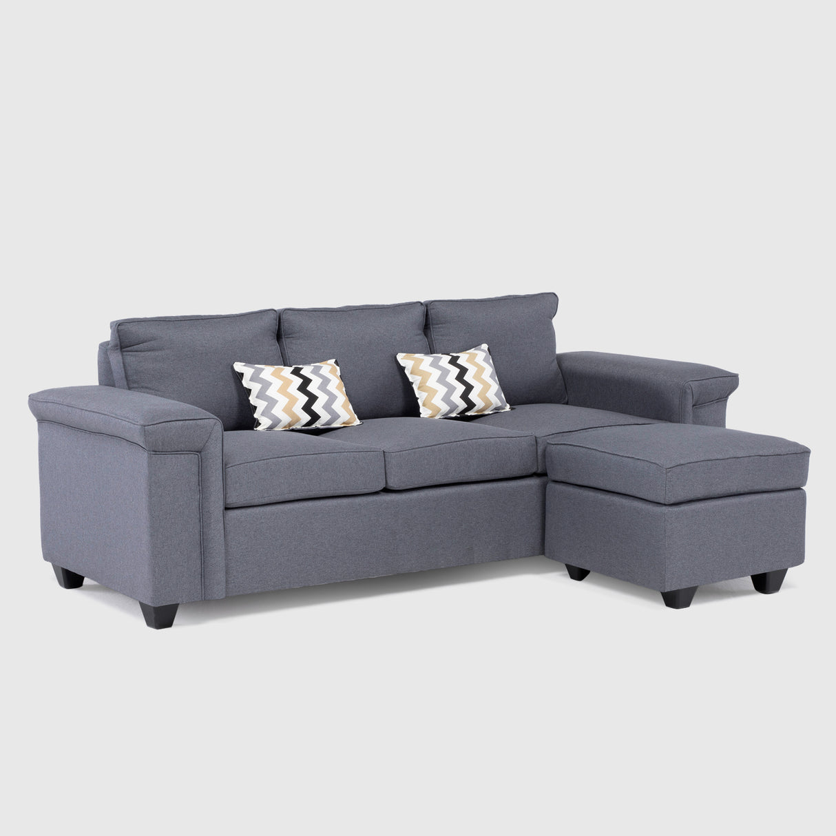 Sofá Antonia 3 Cuerpos + 1 Pouf