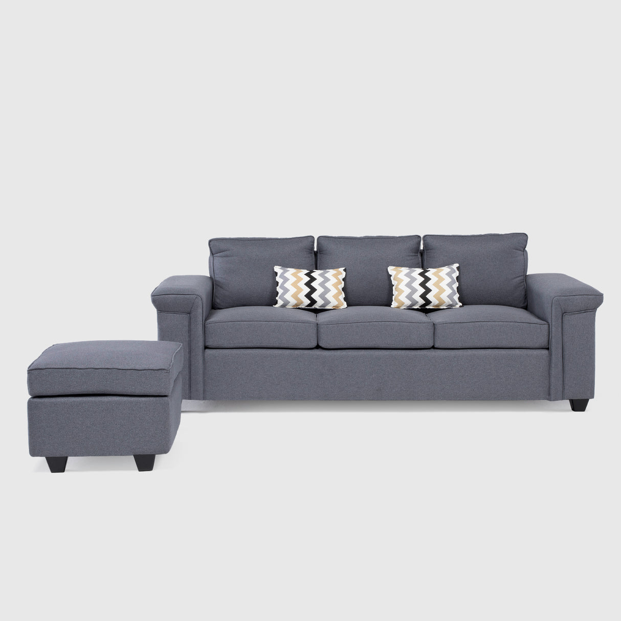 Sofá Antonia 3 Cuerpos + 1 Pouf
