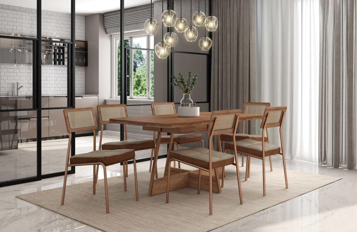 Comedor Itaparica 6 Personas Canela-Avellana