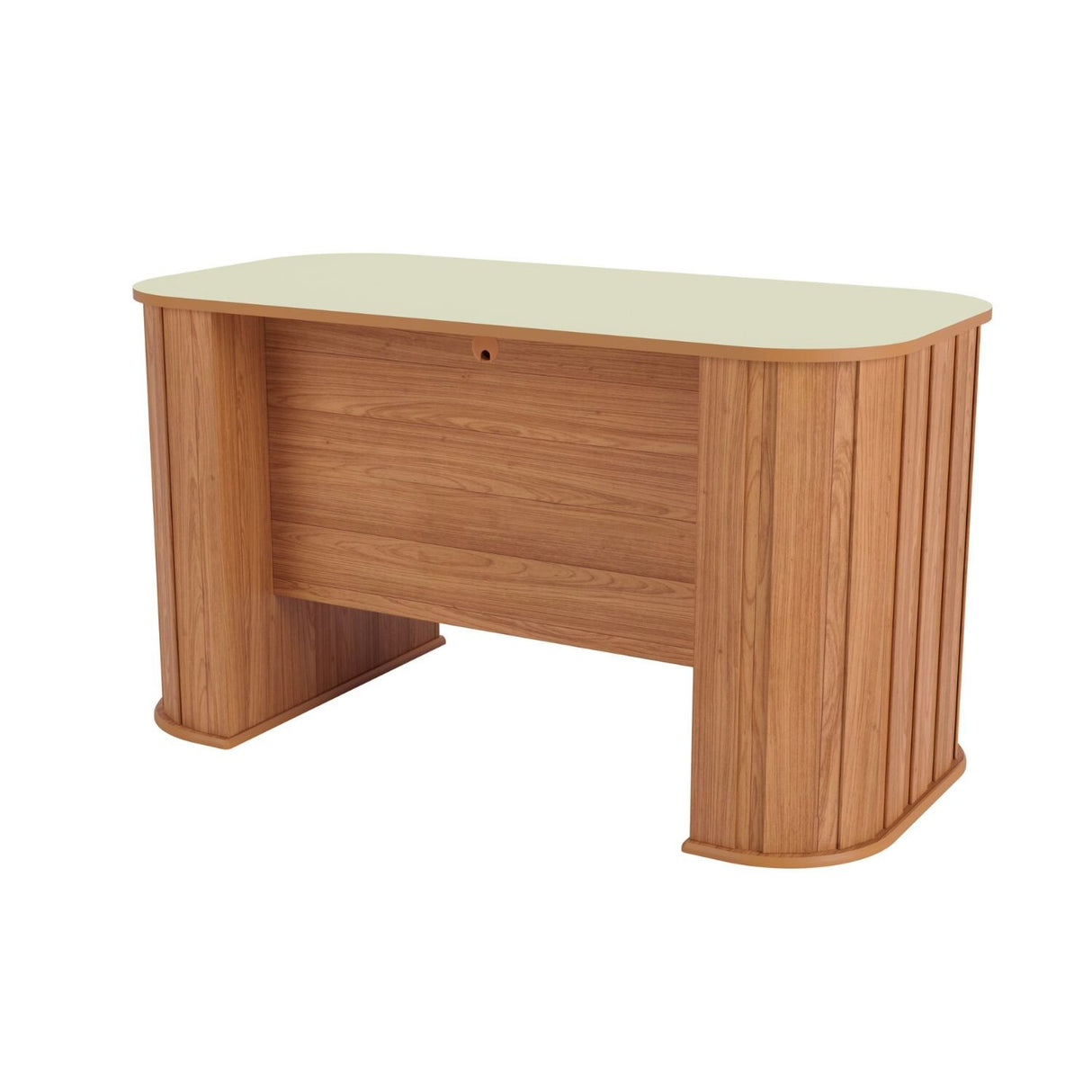 Escritorio Blumenau 1 Cajón Canela-Blanco