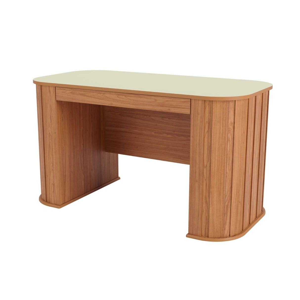 Escritorio Blumenau 1 Cajón Canela-Blanco