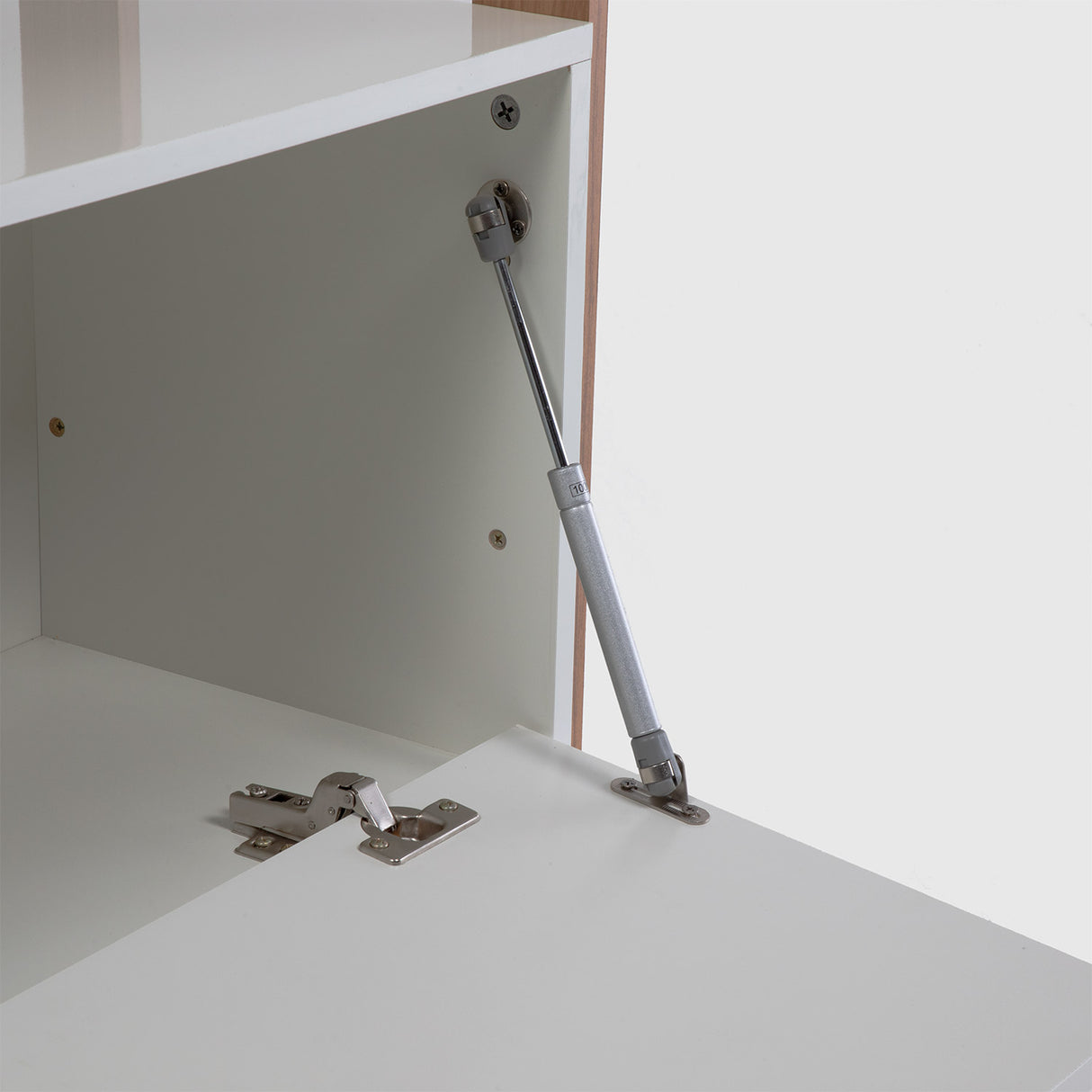 Estante Cucao 1 Puerta Blanco-Canela