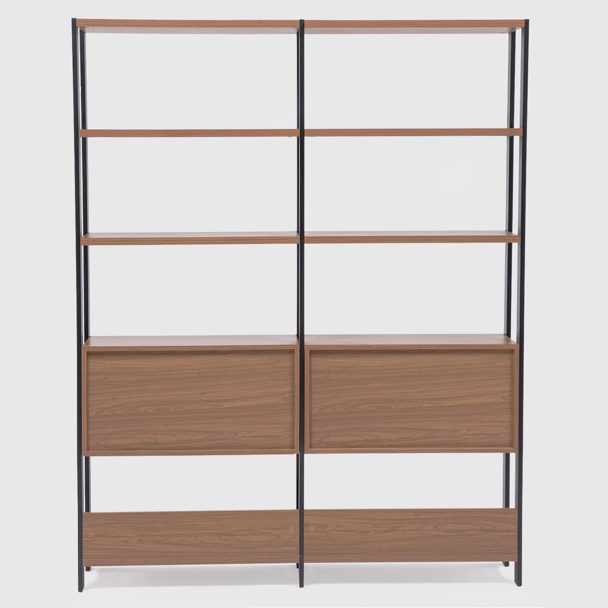 Estante Cucao 1 Puerta + 2 Cajones Canela-Negro