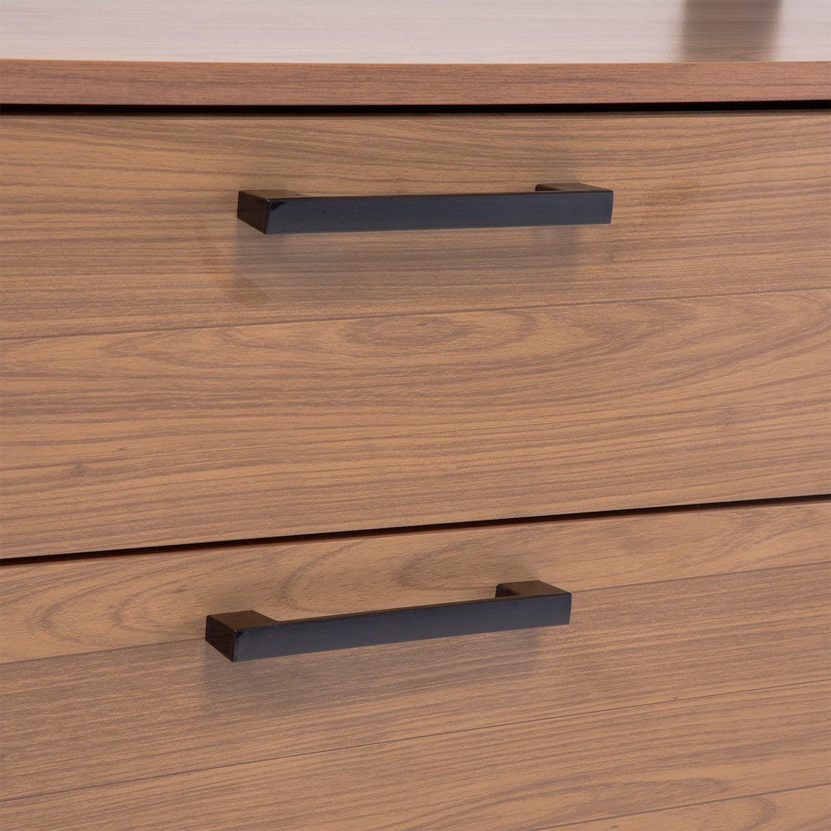 Estante Cucao 1 Puerta + 2 Cajones Canela-Negro