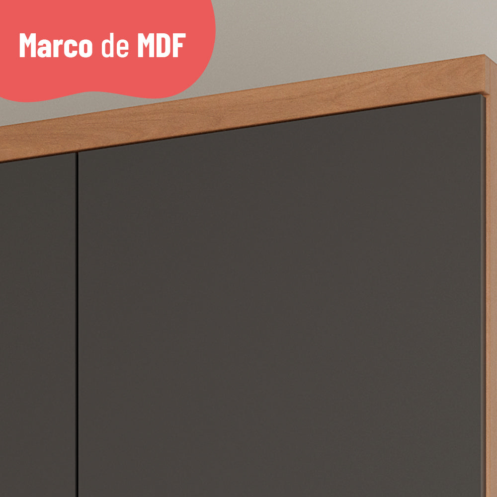 Despensero de Cocina 3 Puertas Macadamia