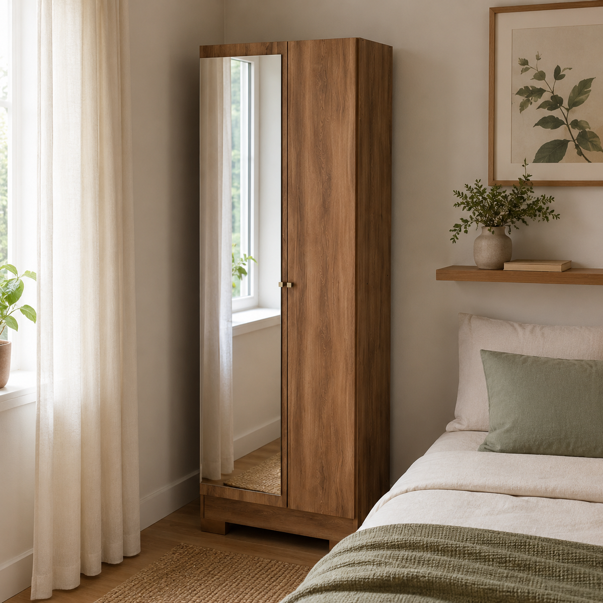 Clóset Müller 2 Puertas Canela