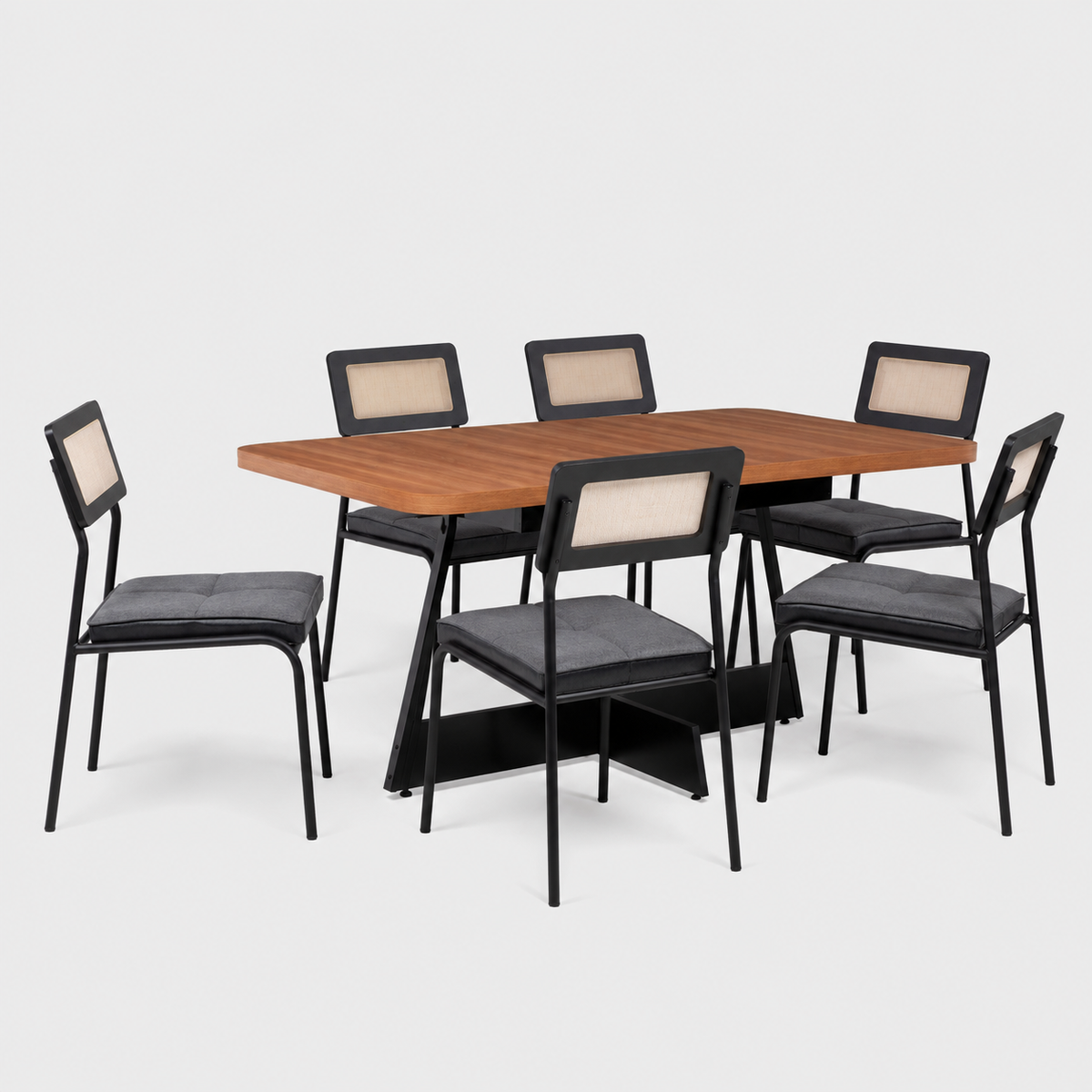 Comedor Itaparica 6 Personas Canela-Negro