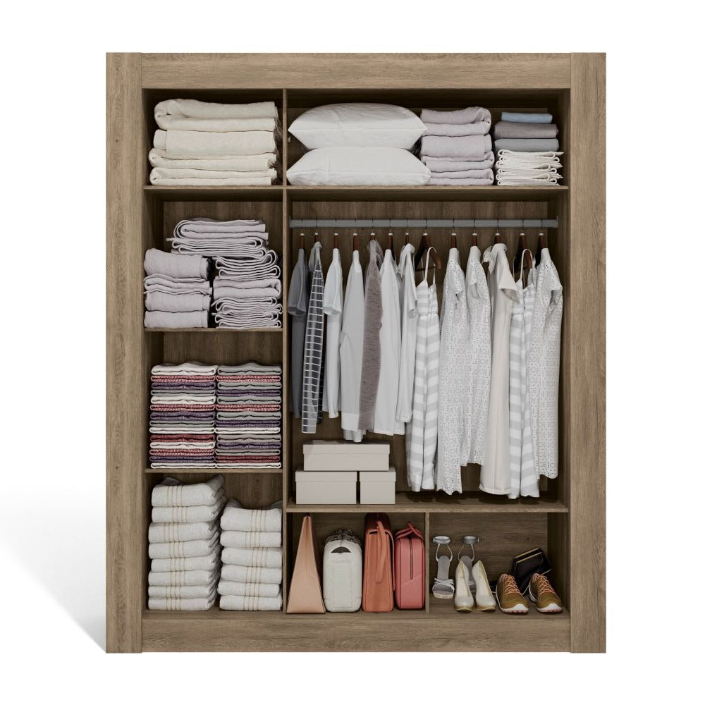 Clóset Machado 3P Nogal