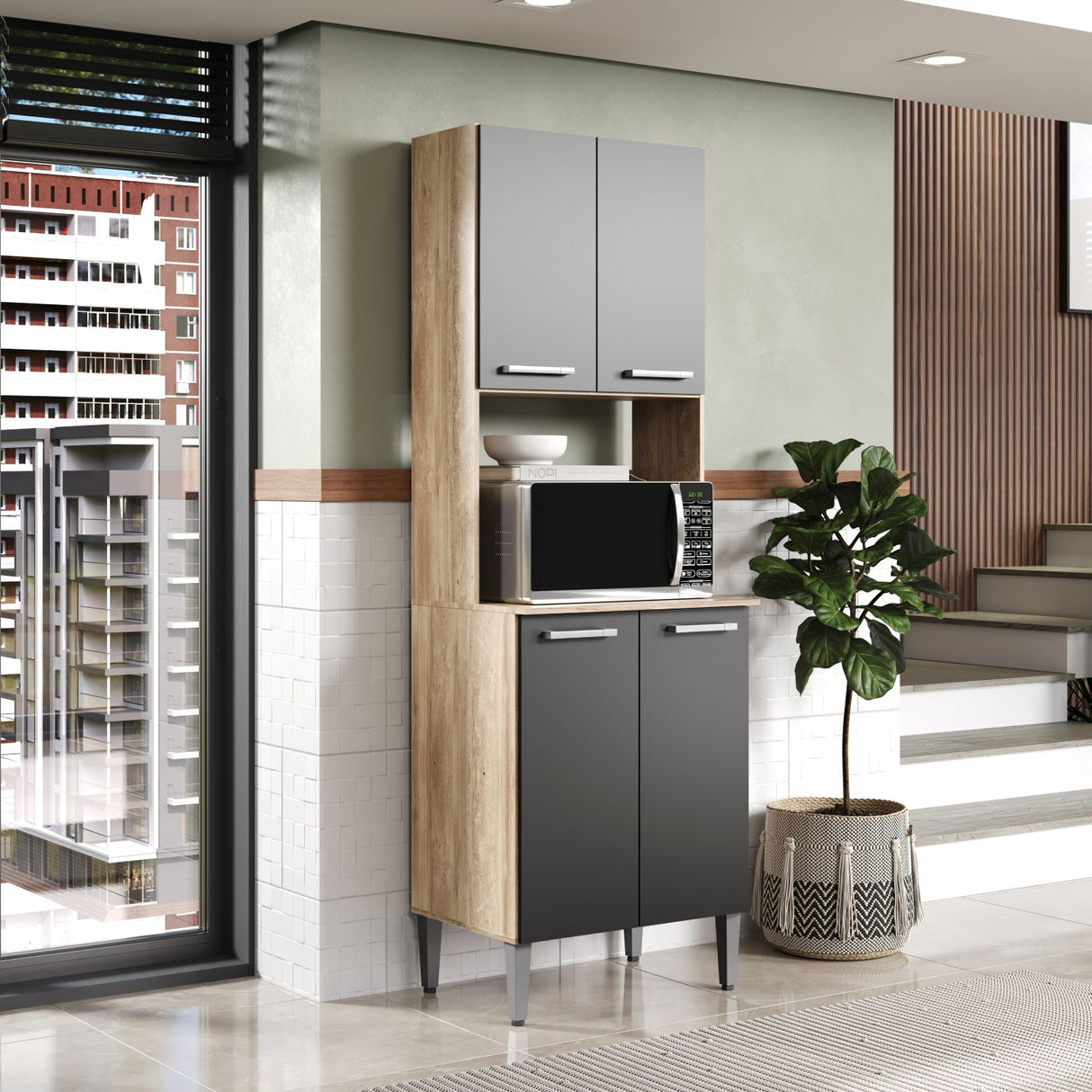 Kit de Cocina Arizona Negro-Oak