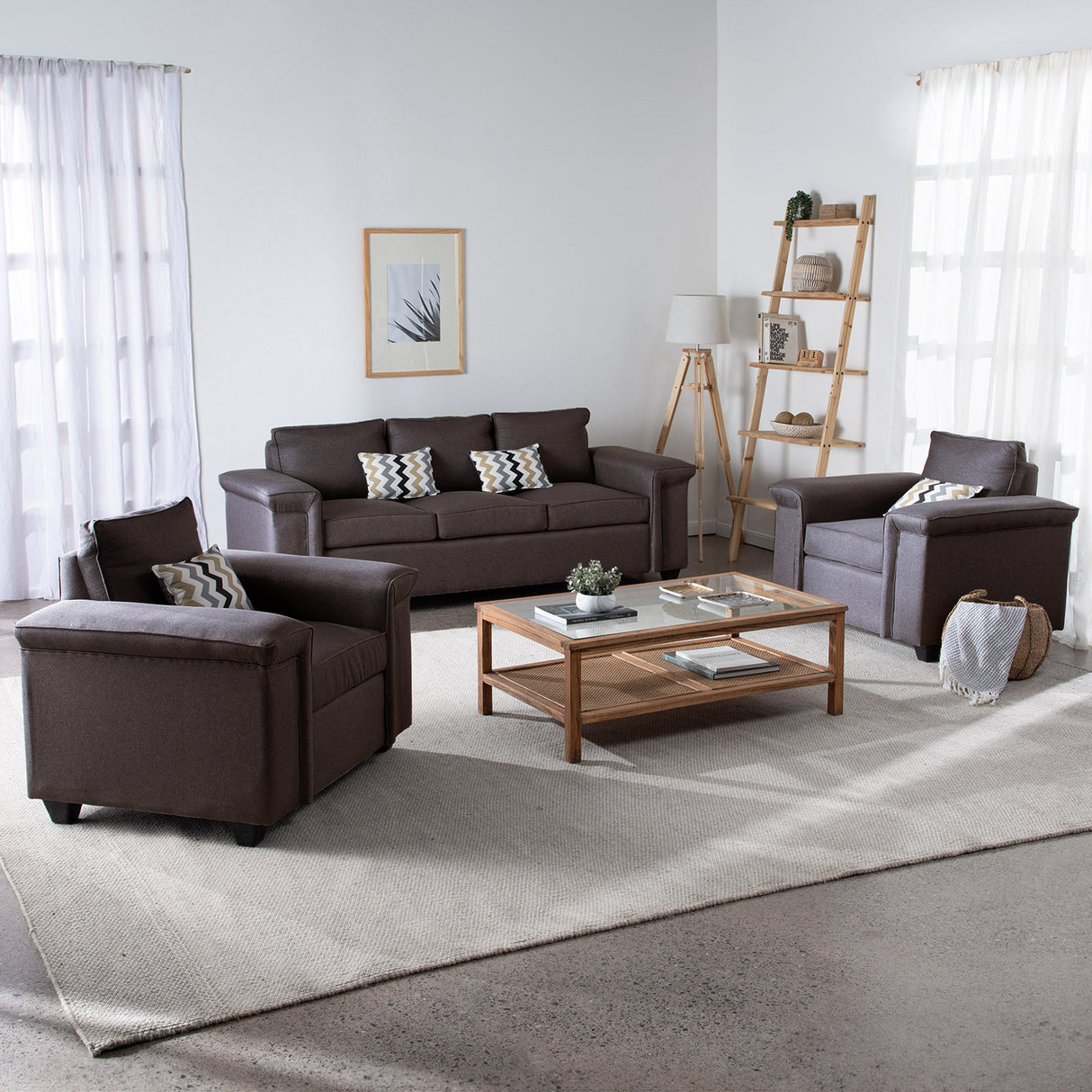 Sofá Antonia 3 Cuerpos + 2 Sillones