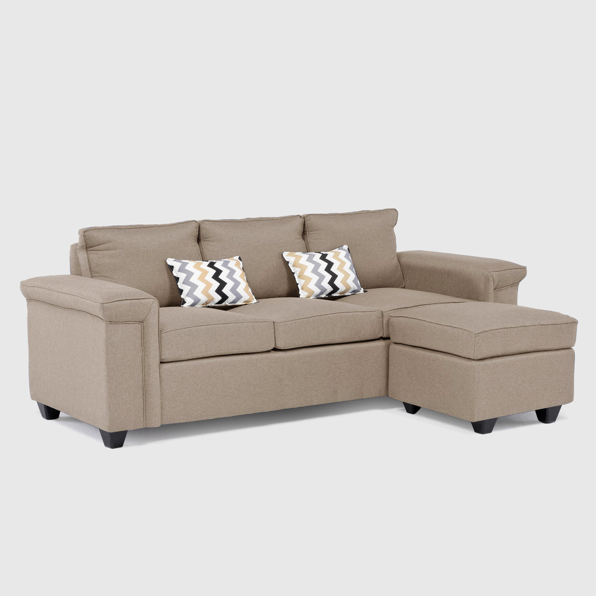 Sofá Antonia 3 Cuerpos + 1 Pouf