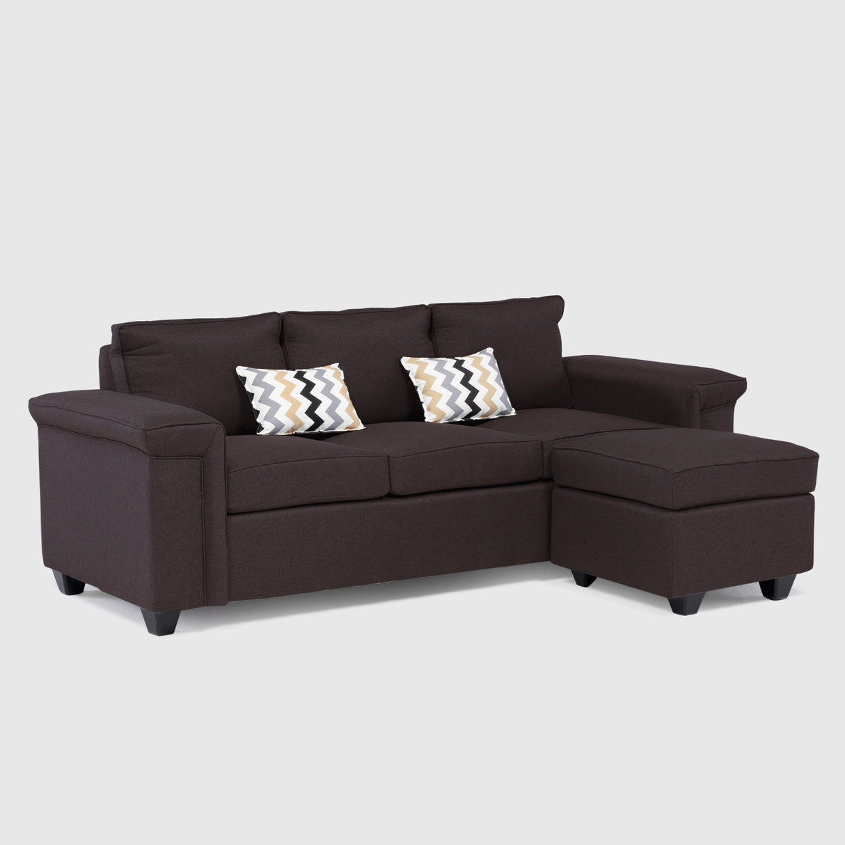 Sofá Antonia 3 Cuerpos + 1 Pouf