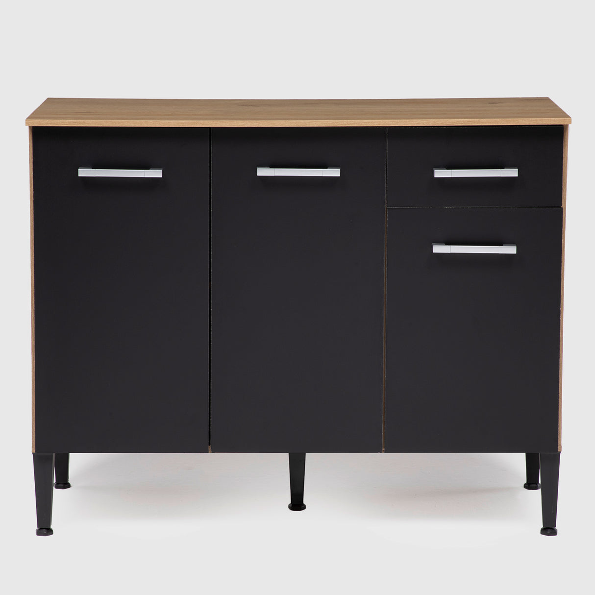 Mueble de cocina Arizona 4 módulos Negro-Oak