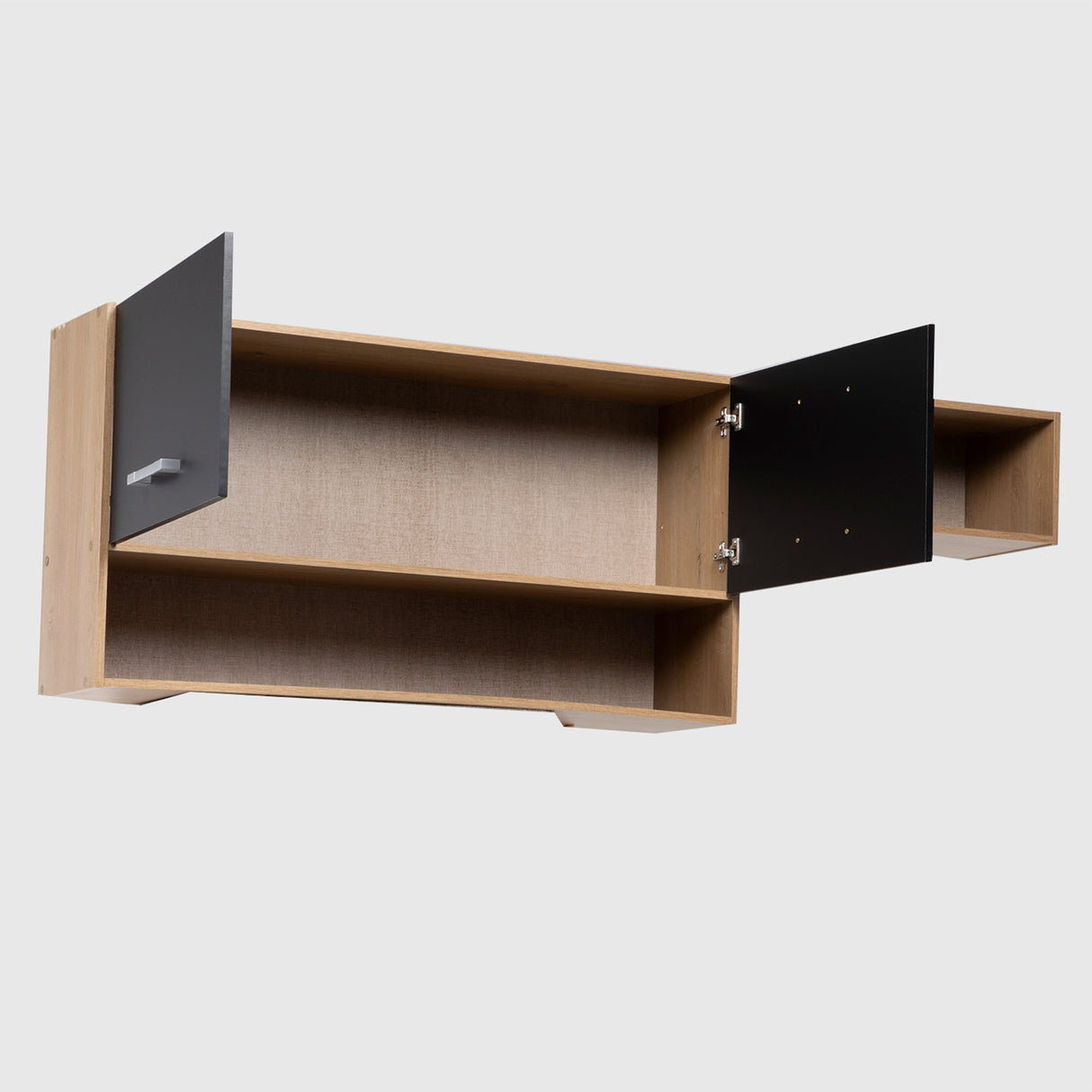 Mueble de cocina Arizona 4 módulos Negro-Oak