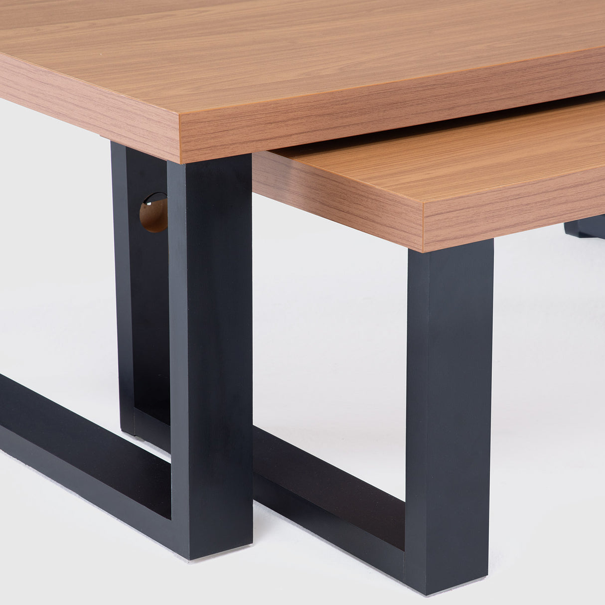 Mesa de Centro Yulton Doble Canela-Negro