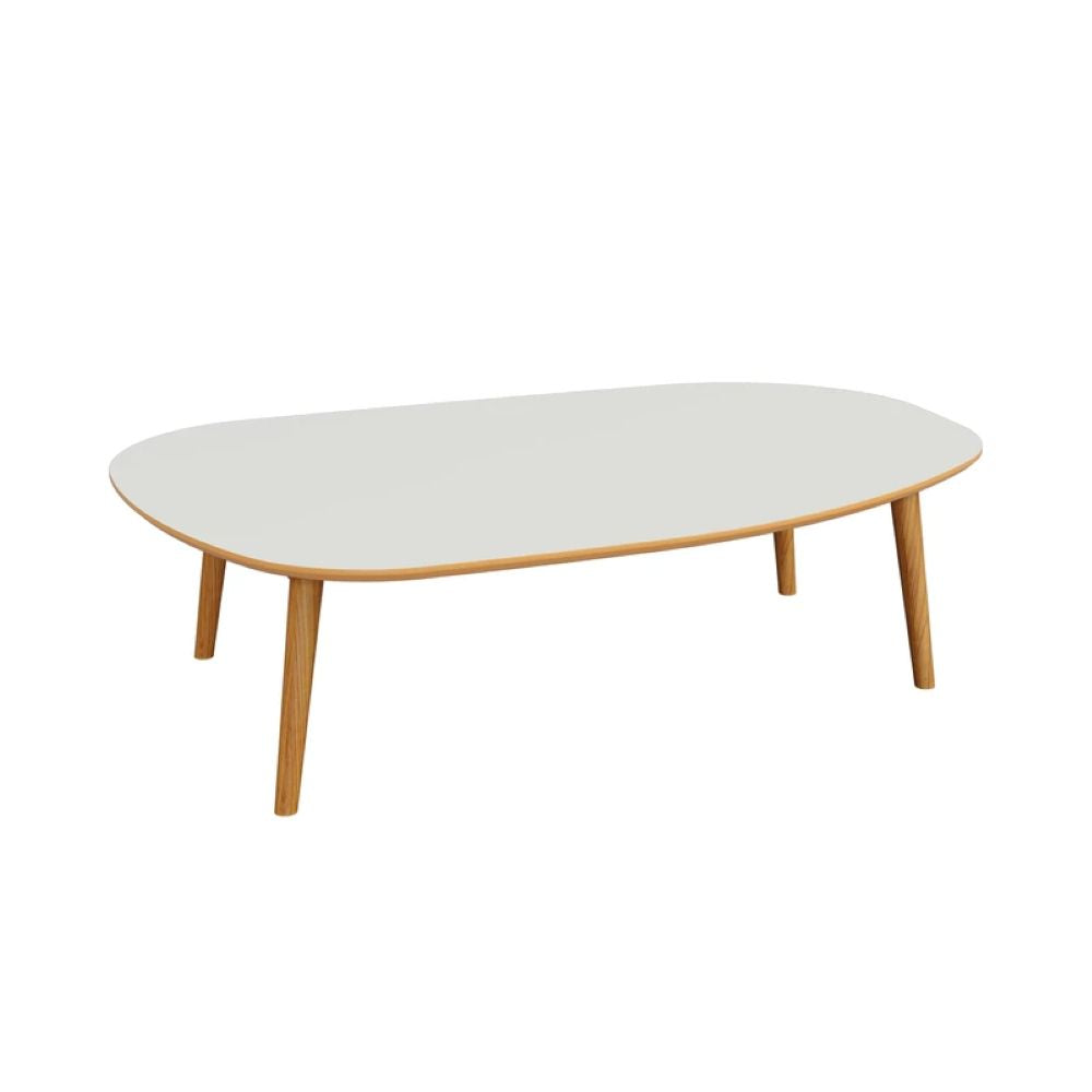 Mesa de centro Orgánica Blanco - Canela