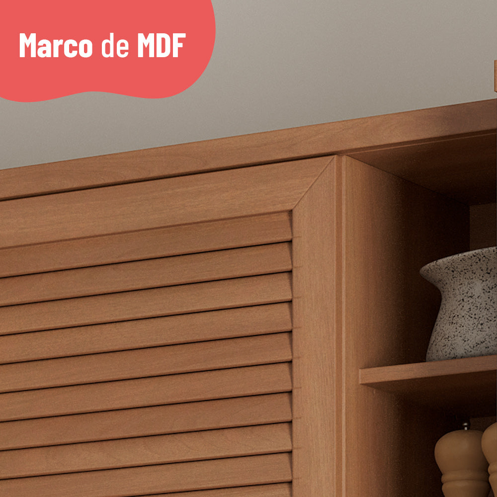 Módulo Aéreo Macadamia 120 cm 1 Puerta Canela