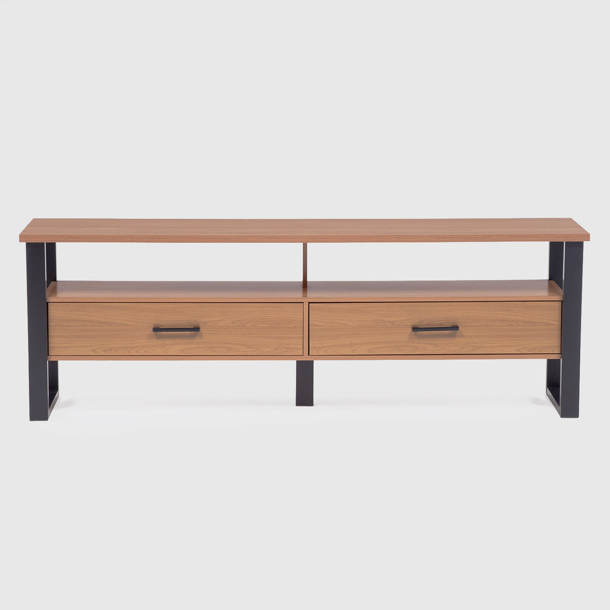 Rack Queule 2 Cajones Canela-Negro (TV 75")