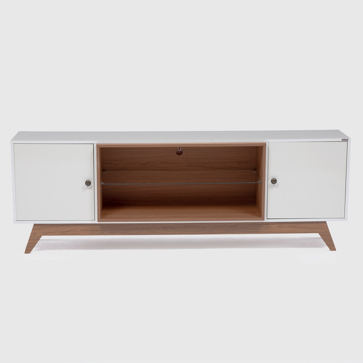 Rack Ulmo 2 Puertas Blanco-Canela (TV 75")